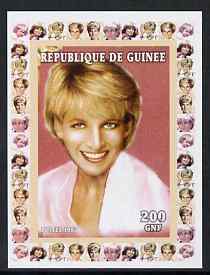 Guinea - Conakry 1997 Princess Diana 200f series #3 imperf deluxe sheet unmounted mint, stamps on , stamps on  stamps on personalities, stamps on  stamps on diana, stamps on  stamps on royalty, stamps on  stamps on women