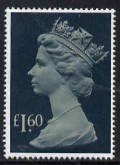 Great Britain 1977-87 Machin - Large Format Â£1.60 unmounted mint SG 1026f, stamps on machins