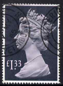 Great Britain 1977-87 Machin - Large Format \A31.33 cds used SG 1026c, stamps on machins