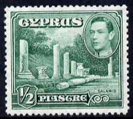 Cyprus 1938-51 KG6 Marble Forum 1/2pi green unmounted mint, SG 152, stamps on , stamps on  stamps on , stamps on  stamps on  kg6 , stamps on  stamps on ruins