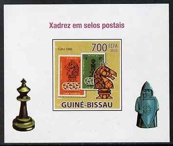 Guinea - Bissau 2009 Chess on Stamps #03 individual imperf deluxe sheet unmounted mint. Note this item is privately produced and is offered purely on its thematic appeal, stamps on chess, stamps on stamponstamp