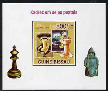 Guinea - Bissau 2009 Chess on Stamps #05 individual imperf deluxe sheet unmounted mint. Note this item is privately produced and is offered purely on its thematic appeal, stamps on chess, stamps on stamponstamp