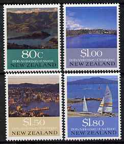 New Zealand 1990 150th Anniversary of European Settlements perf set of 4 unmounted mint, SG 1554-7, stamps on tourism, stamps on sailing
