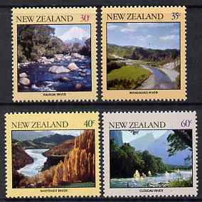 New Zealand 1981 River Scenes perf set of 4 unmounted mint, SG 1243-46, stamps on tourism, stamps on rivers