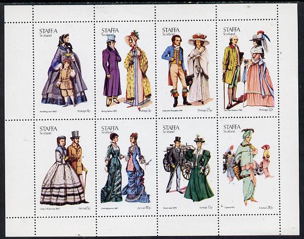 Staffa 1974 Costumes perf  set of 8 values (0.5p to 20p) unmounted mint, stamps on costumes