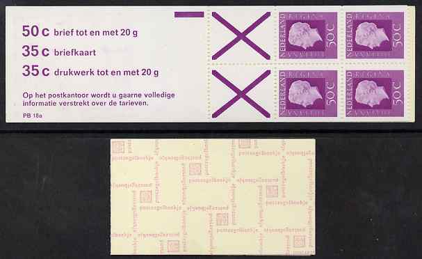 Netherlands 1975 Juliana 2g booklet complete and fine SG SB76, stamps on 