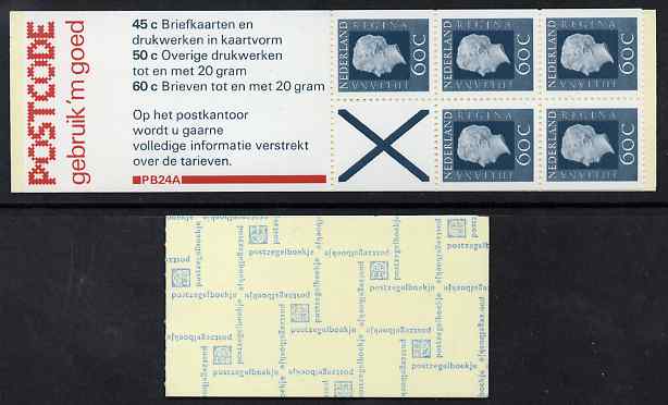 Netherlands 1980 Juliana 3g booklet complete and fine SG SB85, stamps on 