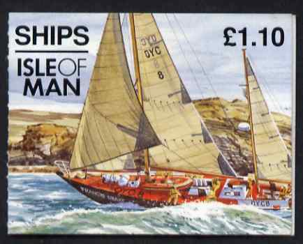 Isle of Man 1993 Ships Â£1.10 booklet (Francis Drake Ketch) complete and fine, SG SB32, stamps on ships, stamps on explorers