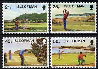 Isle of Man 1997 Golf set of 4, unmounted mint, SG 755-58, stamps on sports, stamps on golf