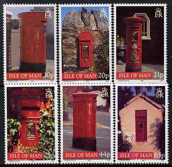 Isle of Man 1999 Local Post Boxes set of 6 unmounted mint, SG 824-29, stamps on postboxes