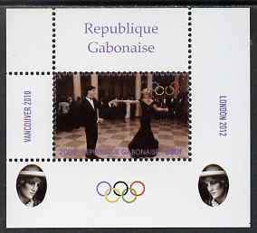Gabon 2009 Olympic Games - Princess Diana #03 individual perf deluxe sheet unmounted mint. Note this item is privately produced and is offered purely on its thematic appeal, stamps on royalty, stamps on diana, stamps on olympics