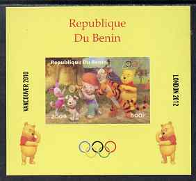 Benin 2009 Olympic Games - Disneys Winnie the Pooh #02 individual imperf deluxe sheet unmounted mint. Note this item is privately produced and is offered purely on its th..., stamps on olympics, stamps on pooh, stamps on bears, stamps on cartoons, stamps on fairy tales, stamps on tigers, stamps on disney, stamps on films, stamps on cinema, stamps on movies