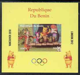 Benin 2009 Olympic Games - Disneys Winnie the Pooh #06 individual imperf deluxe sheet unmounted mint. Note this item is privately produced and is offered purely on its th..., stamps on olympics, stamps on pooh, stamps on bears, stamps on cartoons, stamps on fairy tales, stamps on tigers, stamps on disney, stamps on films, stamps on cinema, stamps on movies