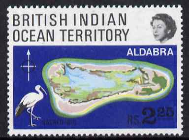 British Indian Ocean Territory 1969 Coral Atolls 2r25 unmounted mint, SG 31, stamps on coral