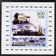 Guinea - Bissau 2006 Ships & Lighthouses #6 - SR-N1 Hovecraft individual imperf deluxe sheet unmounted mint. Note this item is privately produced and is offered purely on its thematic appeal, stamps on ships, stamps on lighthouses, stamps on hovercrafts