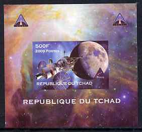 Chad 2009 Space - Orion Mission #1 individual imperf deluxe sheet unmounted mint. Note this item is privately produced and is offered purely on its thematic appeal, stamps on space, stamps on astronomy, stamps on rockets