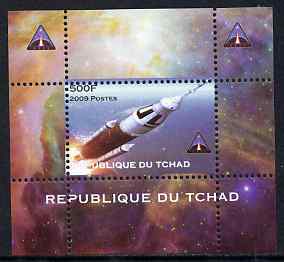 Chad 2009 Space - Ares Mission #2 individual perf deluxe sheet unmounted mint. Note this item is privately produced and is offered purely on its thematic appeal, stamps on space, stamps on astronomy, stamps on rockets