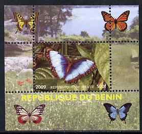 Benin 2009 Butterflies #2 individual perf deluxe sheet unmounted mint. Note this item is privately produced and is offered purely on its thematic appeal, stamps on butterflies, stamps on 