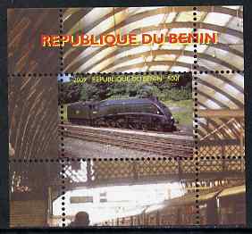 Benin 2009 Steam Locomotives #31 individual perf deluxe sheet unmounted mint. Note this item is privately produced and is offered purely on its thematic appeal, stamps on railways