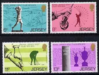 Jersey 1978 Centenary of Royal Jersey Golf Club set of 4 unmounted mint, SG 183-86, stamps on , stamps on  stamps on sports, stamps on  stamps on golf
