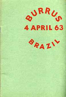 Auction Catalogue - Brazil - Robson Lowe 4 Apr 1963 - the Burrus coll - cat only, stamps on 