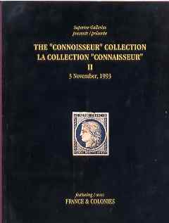 Auction Catalogue - France & Colonies - Superior 3 Nov 1993 - The Connoisseur coll - cat only, stamps on 