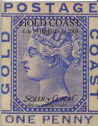 Auction Catalogue - Gambia - Soler & Llach (Spain) 4 Feb 2008 - English text estimates in Euros - cat only, stamps on xxx