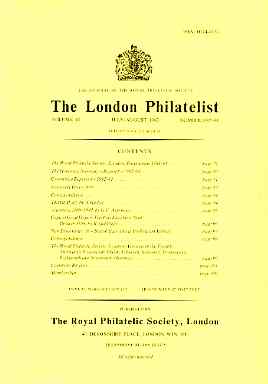 Literature - London Philatelist Vol 92 Number 1087-88 dated Jul-Aug 1983 - with articles relating to Argentine, Cape of Good Hope & British East Africa, stamps on 