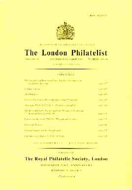 Literature - London Philatelist Vol 92 Number 1089-90 dated Sept-Oct 1983 - with articles relating to Ceylon, Argentine & Finland, stamps on 