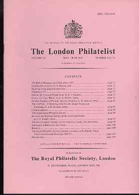 Literature - London Philatelist Vol 96 Number 1133-34 dated May-Jun 1987 - with articles relating to Ghana, France, Perkins Printings, Australian States (Revenues & Railw..., stamps on 