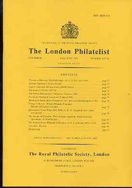 Literature - London Philatelist Vol 98 Number 1157-58 dated May-Jun 1989 - with articles relating to Queensland & Gibraltar, stamps on 