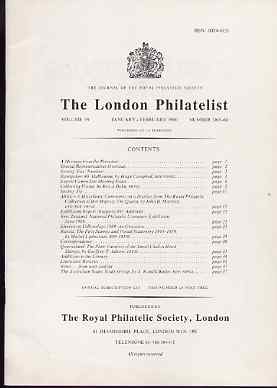 Literature - London Philatelist Vol 99 Number 1165-66 dated Jan-Feb 1990 - with articles relating to Africa (The Royal Collection), Russia & Queensland, stamps on xxx
