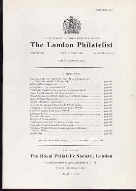 Literature - London Philatelist Vol 99 Number 1171-72 dated July-Aug 1990 - with articles relating to Nevis 7 Bicycles (Thematic), stamps on 