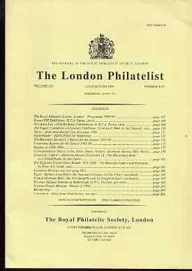 Literature - London Philatelist Vol 103 Number 1217 dated July-Aug 1994 - with articles relating to Egypt & French Maritime Mail, stamps on 