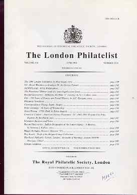 Literature - London Philatelist Vol 105 Number 1236 dated June 1996 - with articles relating to St Helena, Fiji, Triest & Ionoan Islands, stamps on 