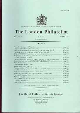 Literature - London Philatelist Vol 106 Number 1245 dated May 1997 - with articles relating to Papua New Guinea, Great Britain Downey Heads, Machins & France, stamps on 