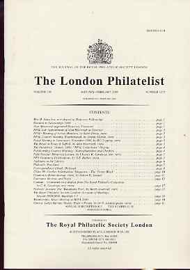 Literature - London Philatelist Vol 109 Number 1272 dated Jan-Feb 2000 - with articles relating to Canada (The Royal Collection), Norway & Greece, stamps on , stamps on  stamps on literature - london philatelist vol 109 number 1272 dated jan-feb 2000 - with articles relating to canada (the royal collection), stamps on  stamps on  norway & greece