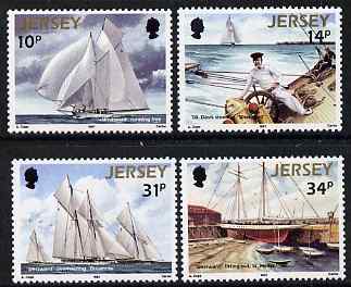 Jersey 1987 Racing Schooner Westward set of 4 unmounted mint, SG 405-08, stamps on ships