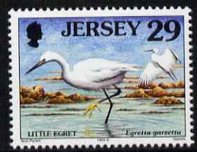 Jersey 1997-99 Seabirds & Waders 29p Little Egret unmounted mint SG 789, stamps on birds