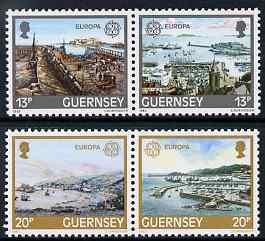 Guernsey 1983 Europa - Development of St Peter Port Harbour set of 4 unmounted mint, SG 273-76, stamps on europa