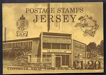 Jersey 1979 Jersey Post Office Headquarters Â£1.29 booklet complete, SG B29, stamps on postal, stamps on  upu , stamps on 