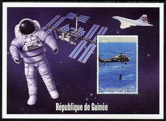 Guinea - Conakry 2004 (?) Space Exploration #7 perf souvenir sheet unmounted mint. Note this item is privately produced and is offered purely on its thematic appeal, stamps on , stamps on  stamps on space, stamps on  stamps on concorde