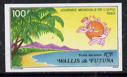 Wallis & Futuna 1983 UPU Day (Island Scene) imperf proof from limited printing, SG 420*, stamps on upu    tourism, stamps on  upu , stamps on 
