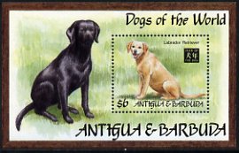 Antigua 1994 Dogs of the World Labrador Retriever $6 m/sheet unmounted mint, MS1947b, stamps on dogs, stamps on labrador