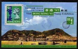 Hong Kong 1996 Hong Kong '97 Stamp Exhibition 2nd issue perf m/sheet unmounted mint, SG MS 827, stamps on stamp exhibitions, stamps on tourism