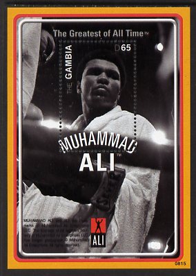 Gambia 2008 Muhammad Ali - The Greatest of All Time 65d perf m/sheet (Ali in robe) unmounted mint, SG MS5211b, stamps on personalities, stamps on boxing