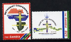 Gambia 2009 Methodist Conference/Year of Automony set of 2 unmounted mint, stamps on religion