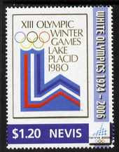 Nevis 2006 Emblem of Lake Placid Winter Olympics $1.20 from Winter Olympics set unmounted mint, SG 1965, stamps on sport, stamps on olympics, stamps on 