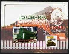Togo 2004 Bicentenary of Steam Locomotives perf m/sheet (Streamlined Tank Locomotive) unmounted mint. Note this item is privately produced and is offered purely on its th..., stamps on railways