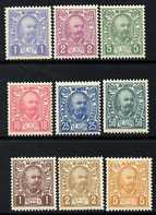 Montenegro 1902 Prince Nicholas perf set of 9 unmounted mint, SG 102-110, stamps on 